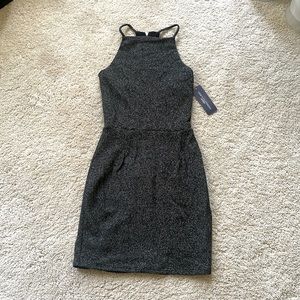 Black sparkle mini dress XS